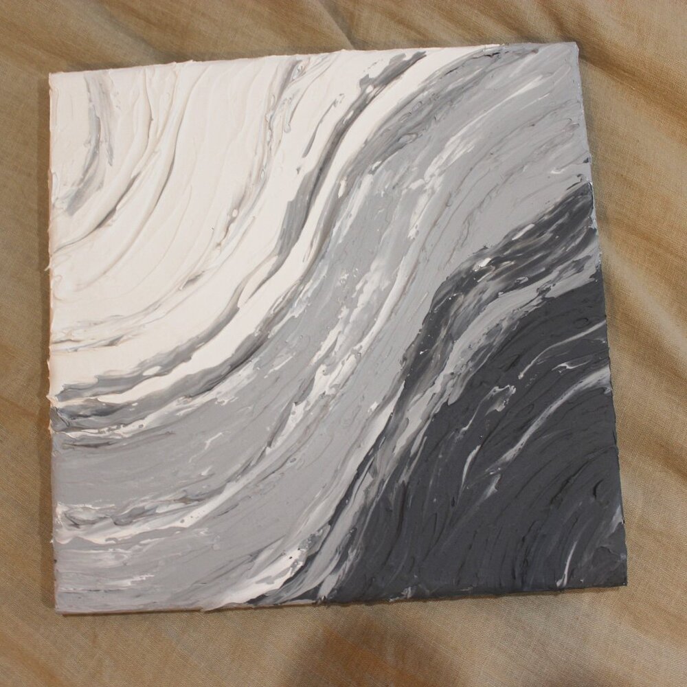 SOLD!  Minimalist Textured Art Piece 10x10
